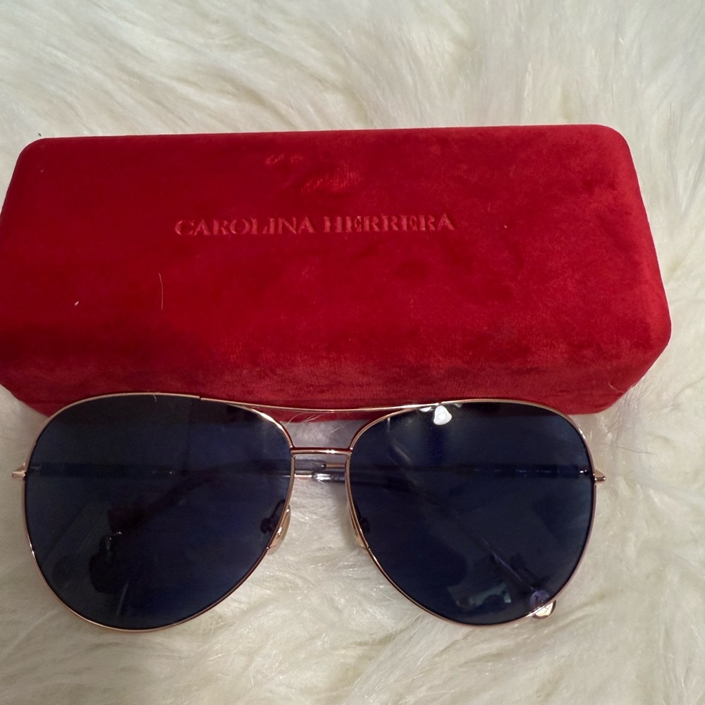Carolina Herrera Aviator Sunglasses 64